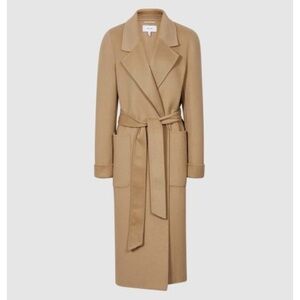 REISS wool blend Elise belted coat NWT